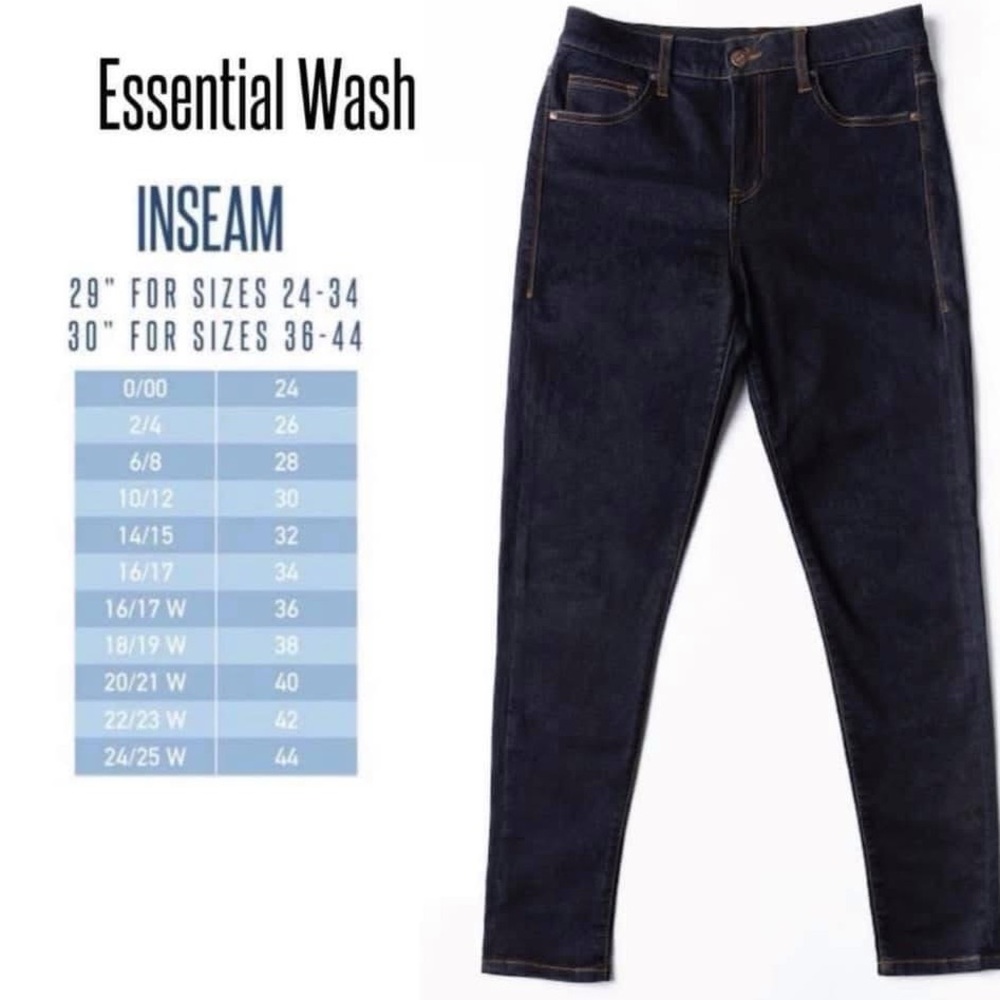 LuLaRoe Essential Wash Skinny Jeans - Dark Blue